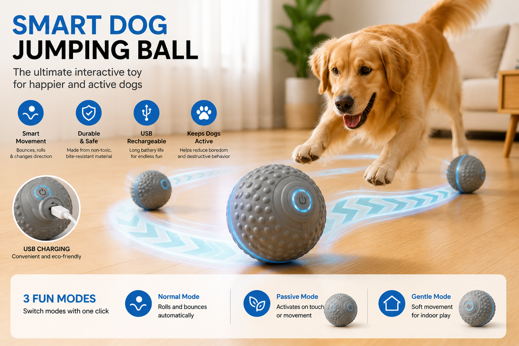 Self-Moving Smart Jumping Ball