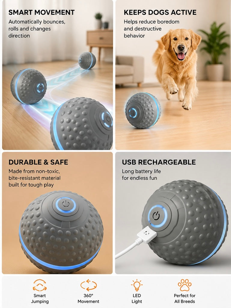 Self-Moving Smart Jumping Ball
