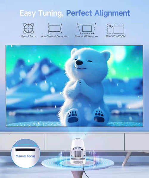 HY 300 Pro+ Smart Portable Projector