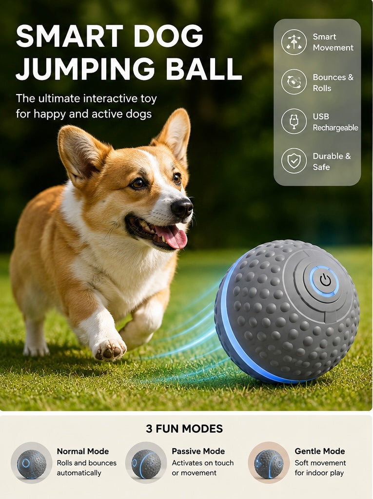 Self-Moving Smart Jumping Ball