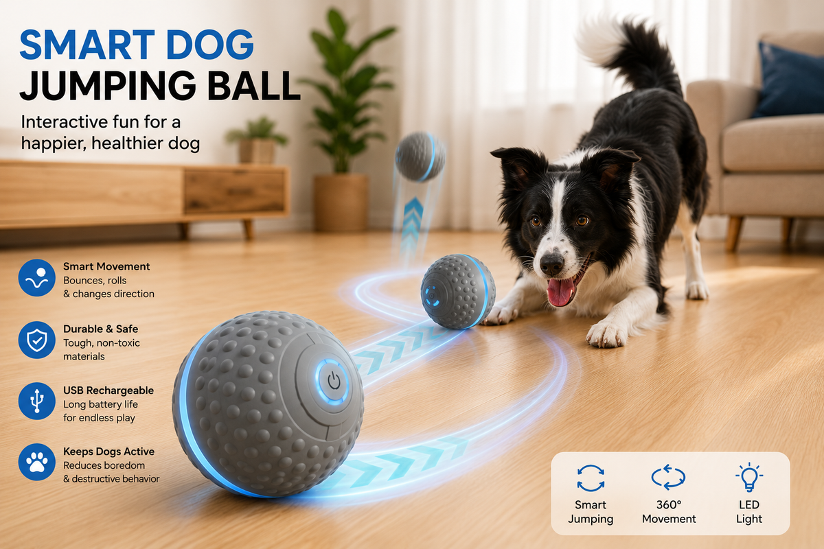 Self-Moving Smart Jumping Ball
