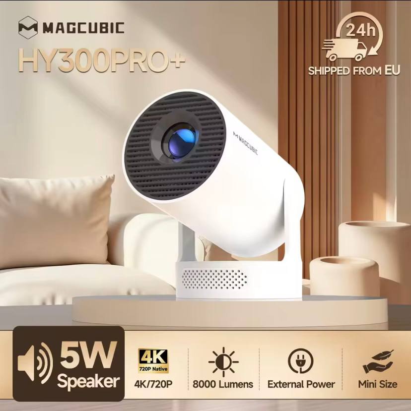 HY 300 Pro+ Smart Portable Projector